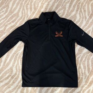 Nike Black Quarter-Zip with Orange Accents